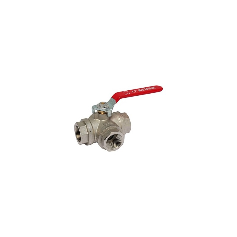 VS1302 - Vanne laiton à sphère FFF 3 voies en L