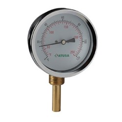 VS660 - Thermomètre bimétallique vertical 100mm - sonde 100mm