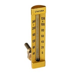 VS670 - Thermomètre verre équerre 150mm - sonde 50mm