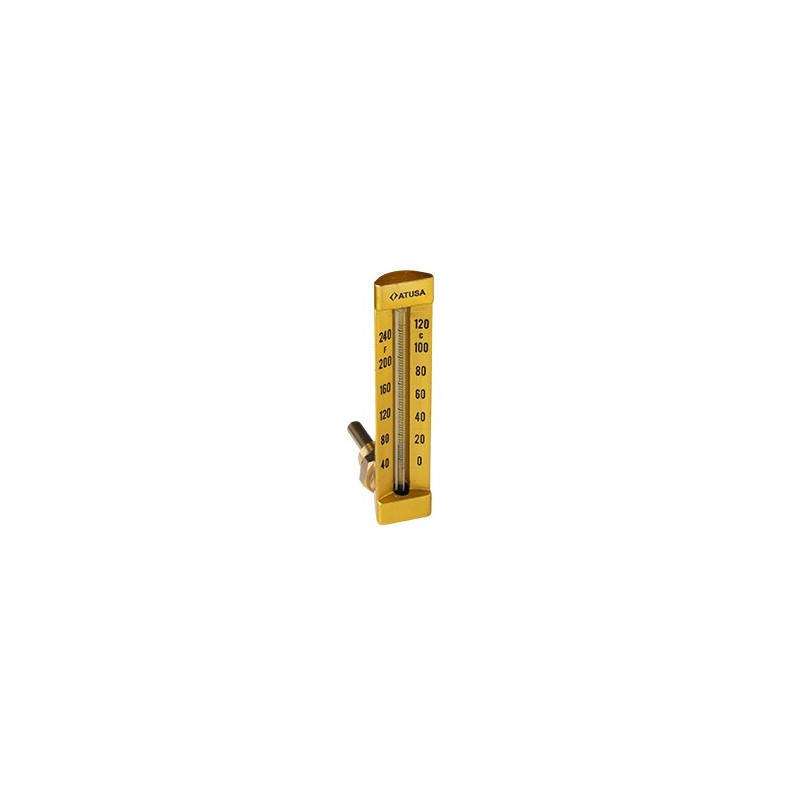 VS670 - Thermomètre verre équerre 150mm - sonde 100mm