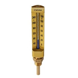 VS680 - Thermomètre verre droit 150mm - sonde 100mm